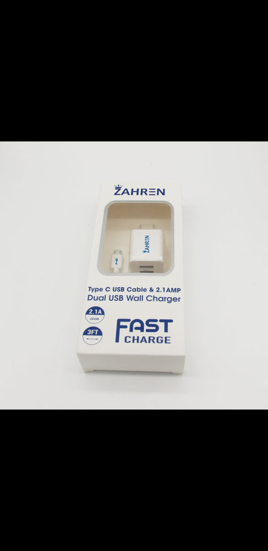 2 in 1 Fast Charger for Type C